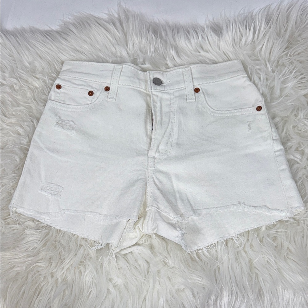 Levi's White Jean Shorts for Women